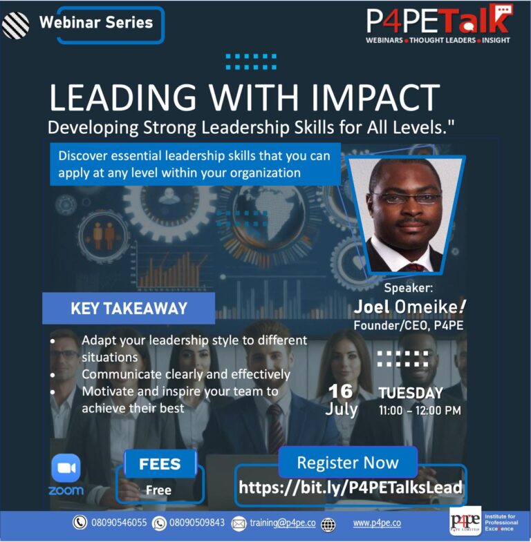 LEADING  WITH IMPACT – Developing Strong Leadership Skills for All Levels