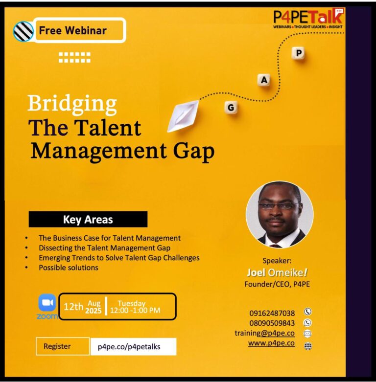 P4PETalks: Bridging the Talent Management Gap