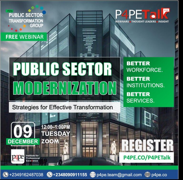 P4PETalks: Modernizing Public Sector – Strategies for Effective Transformation